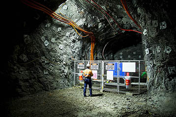 Electrician in Underground Mine Tunnel - Australia